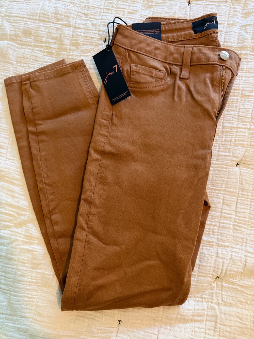 Just 7 Slim Skinny Jeans in Cognac